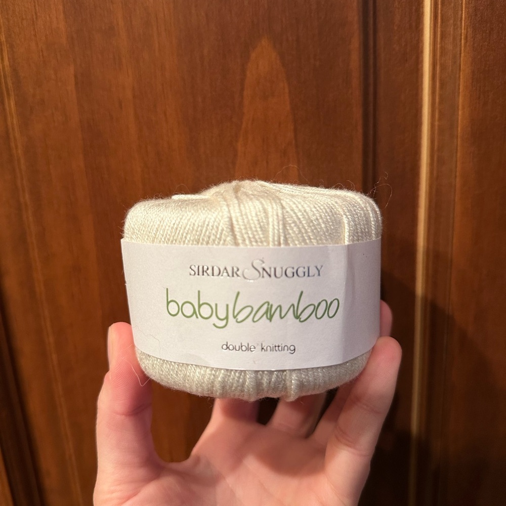 Snuggly Baby Bamboo Yarn - Soft Cream